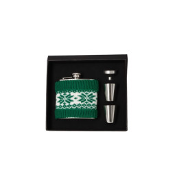 Angelo laposüvegszett - Zöld színű mintás ruha borítással