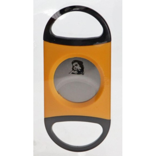 Jean Claude „Che” szivaros szett – 3 jet lángos öngyújtó és dupla pengés szivarvágó, sárga-fekete