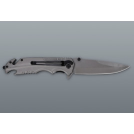 Többfunkciós mentőkés üvegtörővel és sörnyitóval – 23 cm