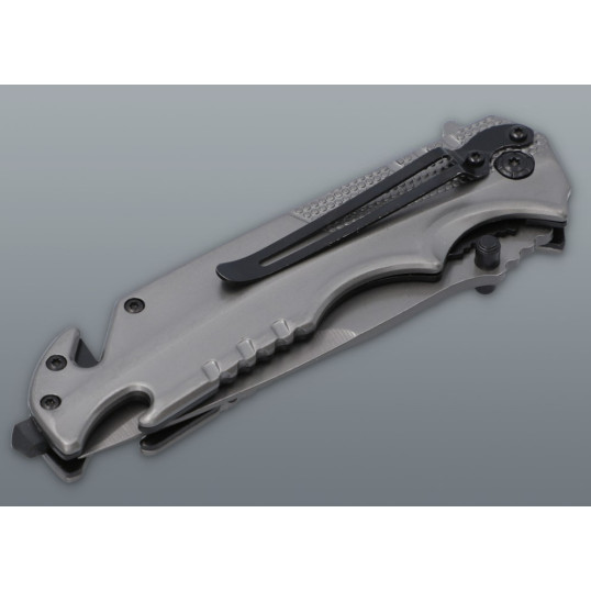 Többfunkciós mentőkés üvegtörővel és sörnyitóval – 23 cm