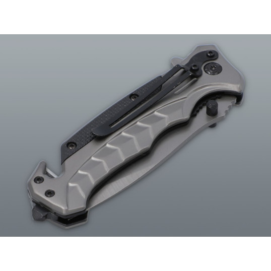 Többfunkciós mentőkés üvegtörővel és zsinórvágóval – 21,4 cm