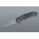 Összecsukható kés mintázott fekete markolattal – 23 cm