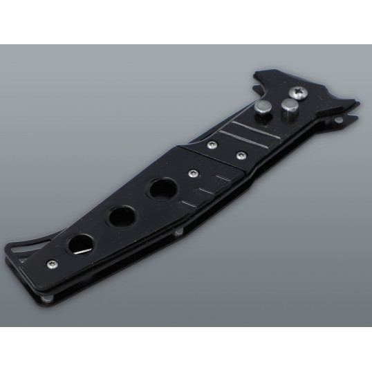 Fekete rugós zsebkés – 24 cm