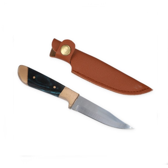 Kis méretű vadászkés - műbőr tokkal - műanyag nyéllel 