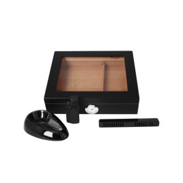 Angelo szivaros ajándék szett - Angelo humidorral szivar hamutállal és szivargyújtóval