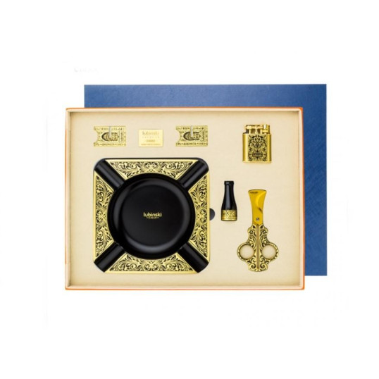 Lubinski exkluzív arany színű mintás szivarszett - 5 részes