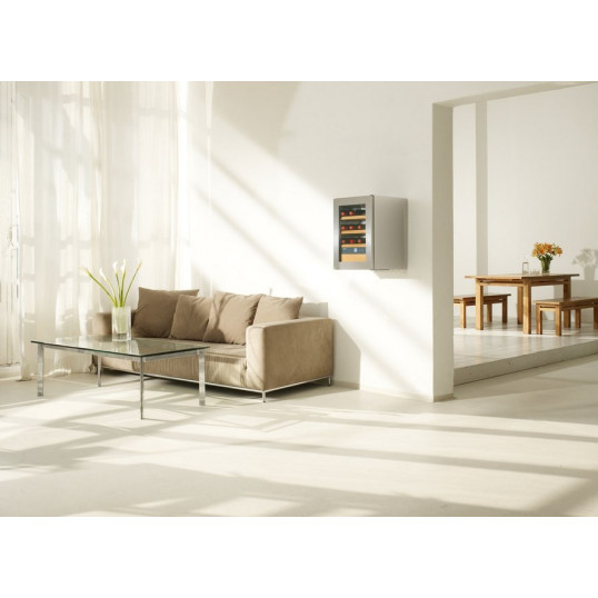 Liebherr borhűtő szekrény Wkes 653, nemesacél borítással 12 bordói palack számára - Prémium minöség