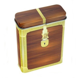 Fém cigaretta tárca 20 szál cigarettának - faláda mintás