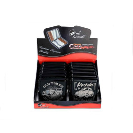 Gentelo fém cigaretta tárca 20 szál cigarettának - Classic Luxury autó mintával
