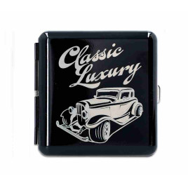 Gentelo fém cigaretta tárca 20 szál cigarettának - Classic Luxury autó mintával
