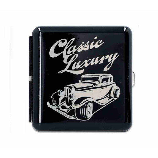 Gentelo fém cigaretta tárca 20 szál cigarettának - Classic Luxury autó mintával
