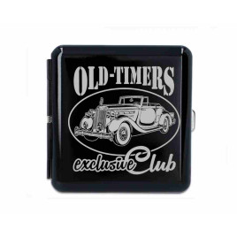 Gentelo fém cigaretta tárca 20 szál cigarettának - Old-Timers Exclusive Club autó mintával