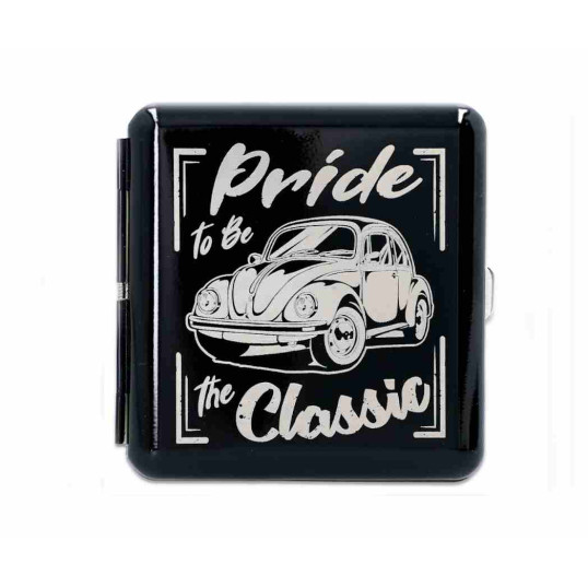 Gentelo fém cigaretta tárca 20 szál cigarettának - Pride to be the Classic autó mintával