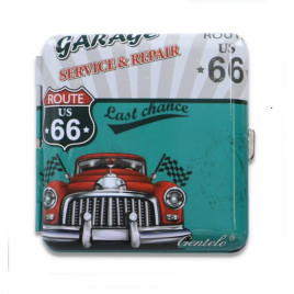 Gentelo fém cigaretta tárca 20 szál cigarettának - Route us 66 mintával