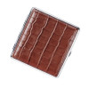 Cigaretta tárca - 20 cigaretta részére-barna krokodilbőr hatású