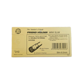 Friend Holder MINI SLIM cigarettaszipka ezüst/fekete + 6 db szűrőbetét