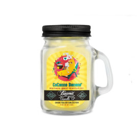 Smoke Killer illatgyertya üvegedényben, füllel és fém kupakkal – CoCanna Banana - kicsi