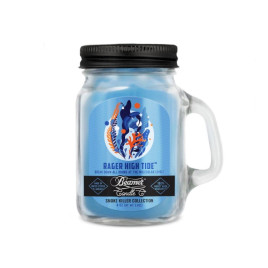 Smoke Killer illatgyertya üvegedényben, füllel és fém kupakkal – Rager High Tide - kicsi