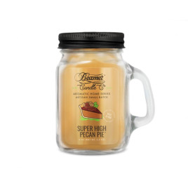 Smoke Killer illatgyertya üvegedényben, füllel és fém kupakkal – Super High Pecan Pie - kicsi