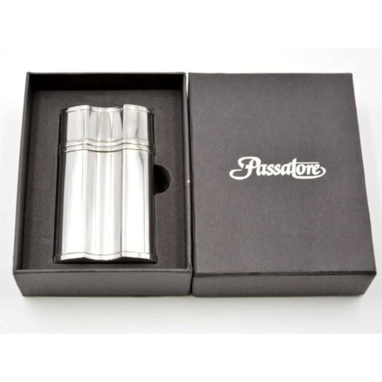 Passatore szivar hamutál, ezüst színű, szétcsúsztatható, 1 szivarnak