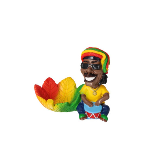 Doboló rasztát ábrázoló polirezin hamutartó