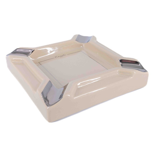 Nagy méretű Casetti szivarhamutál 4 szivar részére - bézs