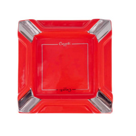 Nagy méretű Casetti szivarhamutál 4 szivar részére - piros