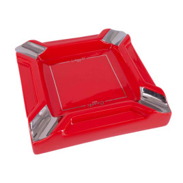 Nagy méretű Casetti szivarhamutál 4 szivar részére - piros