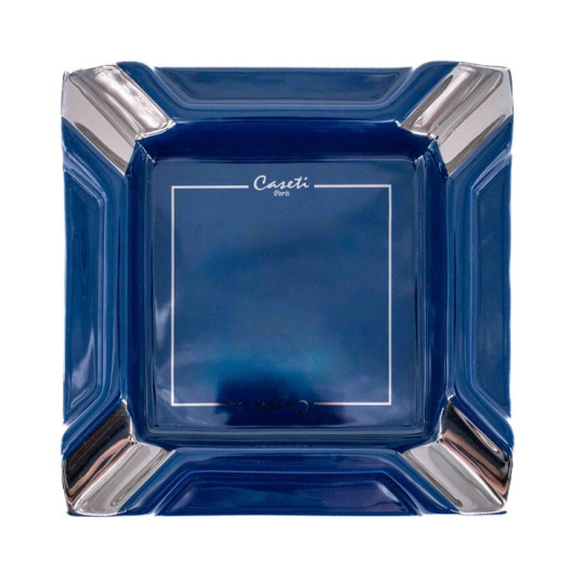 Nagy méretű Casetti szivarhamutál 4 szivar részére - sötétkék