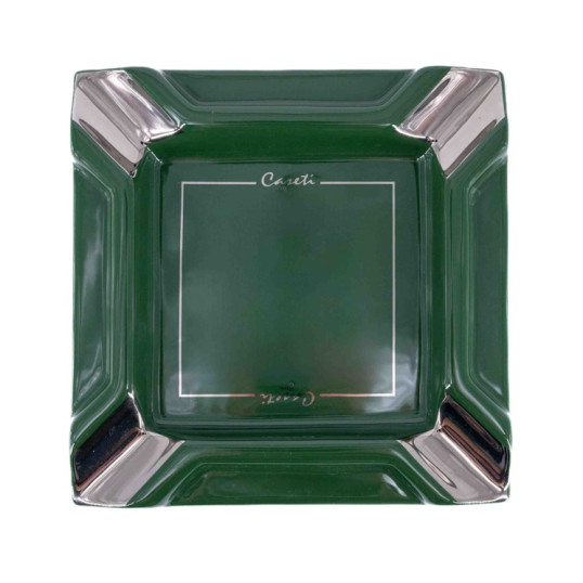 Nagy méretű Casetti szivarhamutál 4 szivar részére - sötétzöld