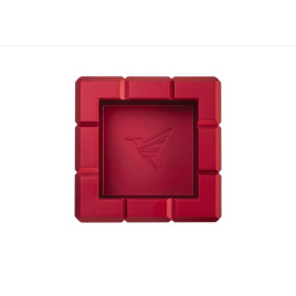 Colibri Heritage Cube Charcoal szivar hamutartó - Piros színű