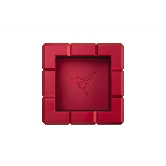 Colibri Heritage Cube Charcoal szivar hamutartó - Piros színű