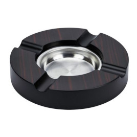 Padonio szivaros hamuzó 4 szál szivarnak, kör alakú, ébenfa színű