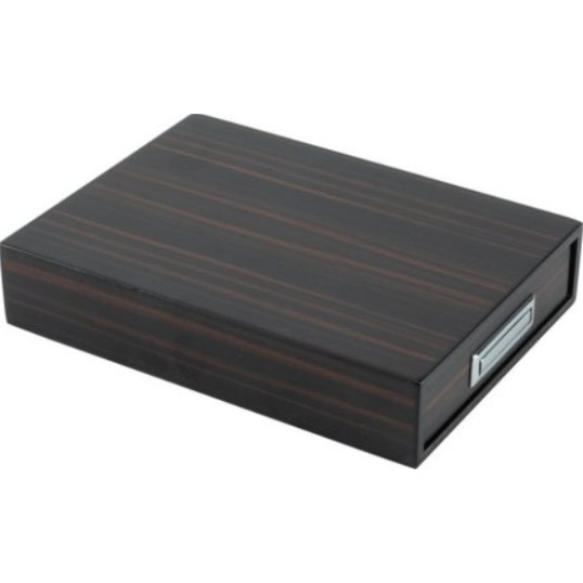 Szétcsúsztatható szivarszett hamutartóval és szivarvágóval-ébenfa