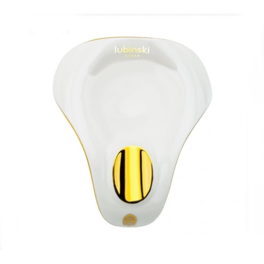 Lubinski kerámia szivar hamutál 1 szál szivar részére - fehér