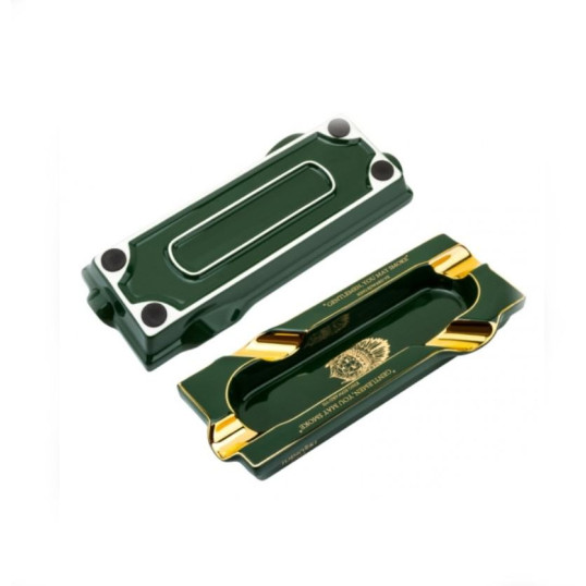 Lubinski kerámia szivar hamutál 4 szál szivar részére - Fehér