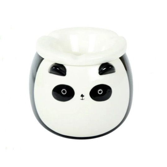  Windascher Animal panda hamutartó – szélálló kerámia, fekete-fehér, fedeles