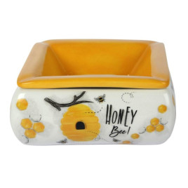 Közepes méretű kerámia hamutartó - Méhkaptár mintával