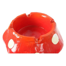 Nagyméretű polirezinből készült hamutartó - Cigarettát szívó gombát ábrázol