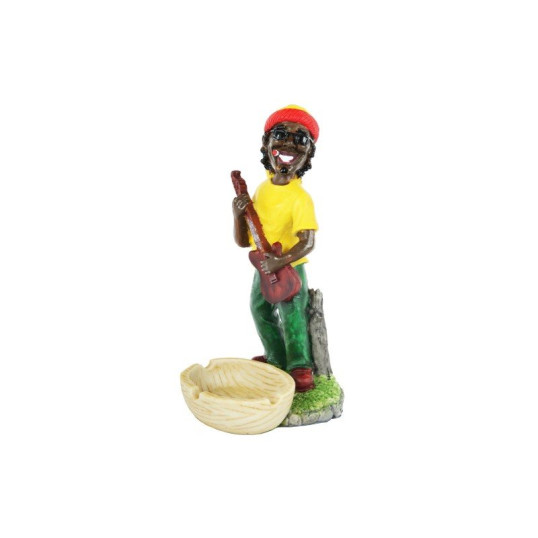 Gitározó raszta srácot ábrázoló kerámia hamutartó - 3 szál cigaretta részére