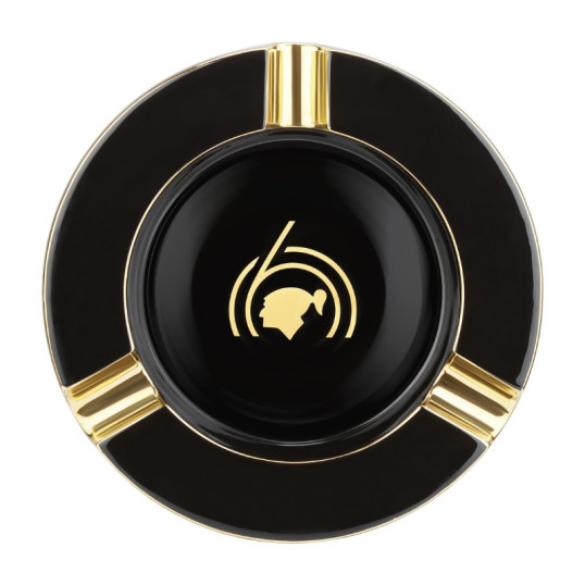 S.T. Dupont Cohiba 60th Anniversary XL porcelán szivar hamutartó – fekete, 3 szivar részére - S.T. Dupont kiegészítők