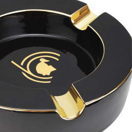 S.T. Dupont Cohiba 60th Anniversary XL porcelán szivar hamutartó – fekete, 3 szivar részére