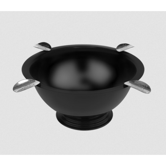 Eredeti Stinky Cigar nemesacél szivar hamutál 4 szivar számára - matt fekete