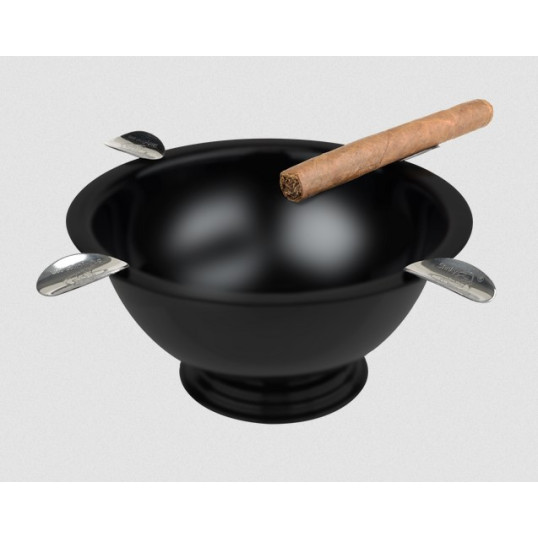 Eredeti Stinky Cigar nemesacél szivar hamutál 4 szivar számára - matt fekete