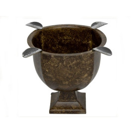 Eredeti Stinky Cigar nemesacél szivar hamutál 4 szivar számára - barna márványolt felületű