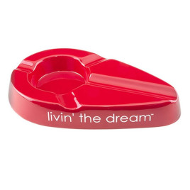 Xikar kerámia szivar hamutál Livin the Dream 4 szivar - piros