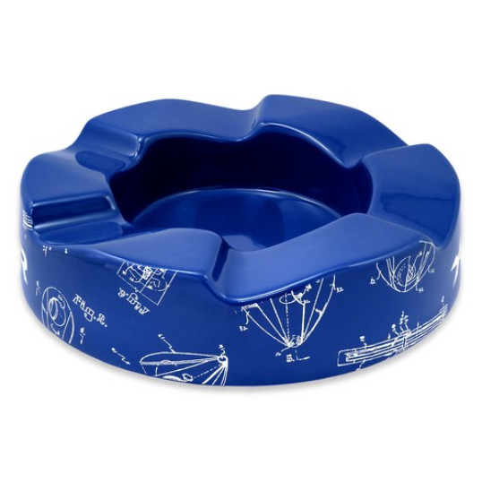 Xikar Wave mintás kerámia szivar hamutartó 6 szivar - kék