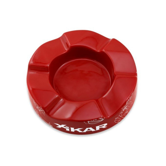 Xikar Wave mintás kerámia szivar hamutartó 6 szivar - piros