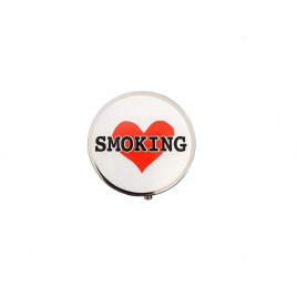 Kör alakú zsebhamutál -  Love Smoking felirattal