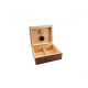 Faro humidor 20-25 szál szivar részére, cédrusfa belső rész, párásítóval, hygrométerrel, barna színű